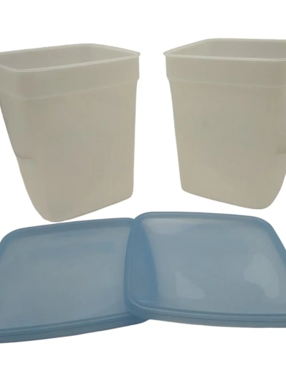 Plastic Freezer Food Storage Containers‎ w/Lids 24 oz. Set of 2 EUC